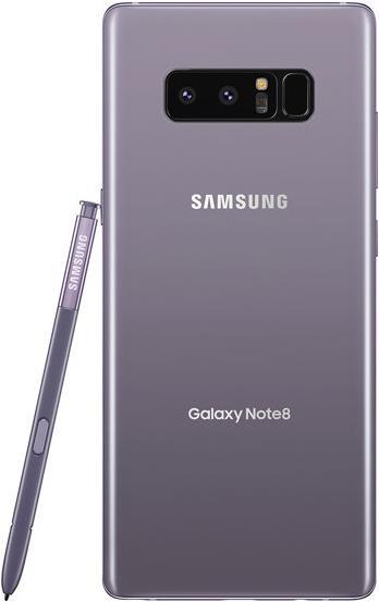 Actual product image Samsung Galaxy Note8 (128 GB, Orchid Gray, 6.30", Hybrid Dual SIM, 12 Mpx, 4G)
