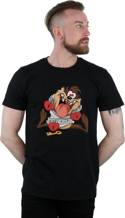 Actual product image Looney Tunes Mens Taz Valentine's Day Madly In Love T-Shirt (3XL)