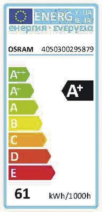 Label énergétique Osram Dulux (2G11, 55 W, 4320 lm, 1 x, G)
