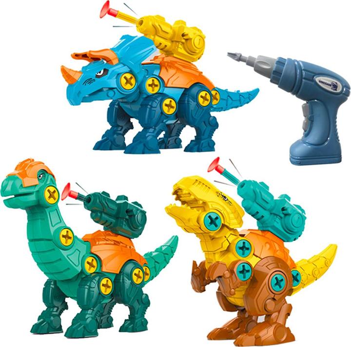 Produktbild VR Shinecon 3-in-1 Dinosaurier-Figuren zum Zusammenbauen