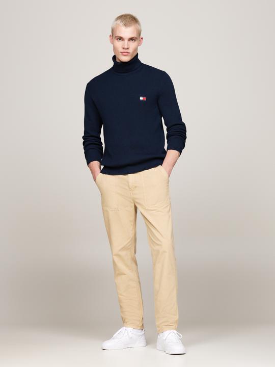 Image du produit Tommy Hilfiger Tommy Jeans Slim Fit Coltrui met wol - Donkerblauw - Maat S (S)