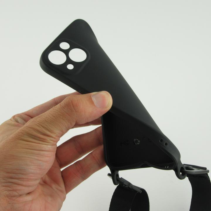 Produktbild PhoneLook Hülle Silikon mit Kordel und Haken (Apple iPhone 13 mini)