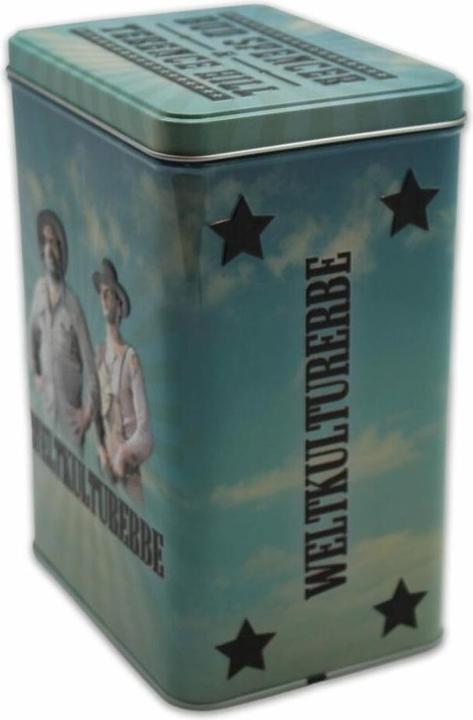 Actual product image Blechwaren Fabrik Braunschweig Bud Spencer & Terence Hill tin can world cultural heritage
