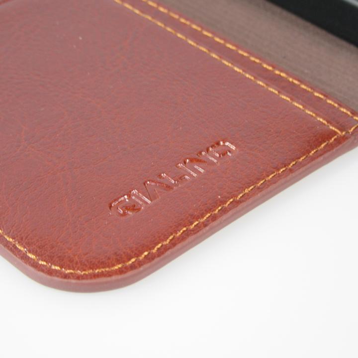 Actual product image QiAlino Fourre Flip cuir véritable (Apple iPhone 16 Plus)