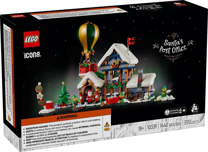 Immagine prodotto LEGO L'ufficio postale di Babbo Natale (10339, LEGO Icons, Set LEGO rari)