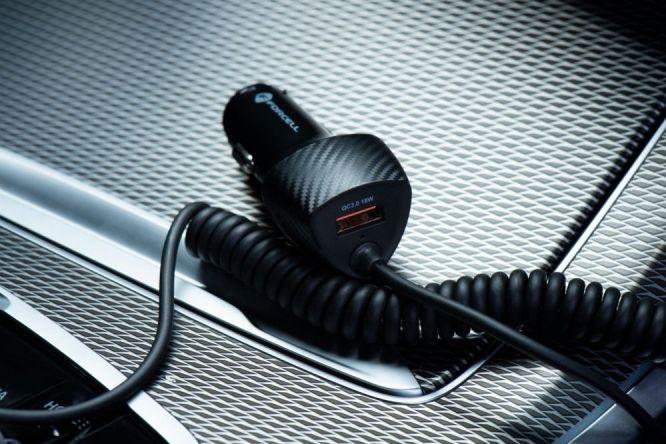 Image du produit Forcell Chargeur de voiture USB 38W + câble USB-C