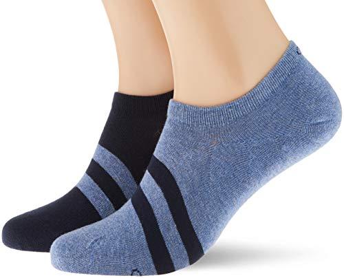 Actual product image Calvin Klein Socks Mens Liner 2p Sized Seth Socks, Blue Combo, 43/46 (43 - 46)