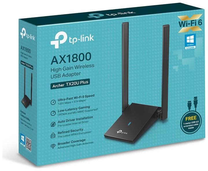 Immagine prodotto TP-Link Adattatore USB Archer TX20U Plus Wi-Fi 6 AX1800 (USB 3.0)