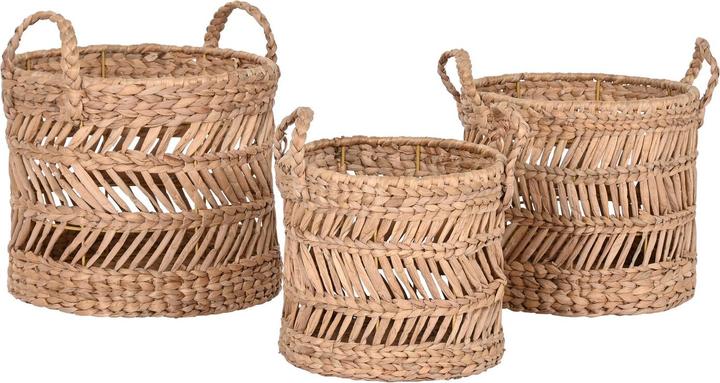 Image du produit Esprit Basket set Home Natural Metal Natural Fibre (3 Pieces) (3 x)