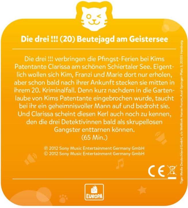 Image du produit Tigermedia Les trois épisodes 55 : Le cheval sauvage en danger (Allemand)