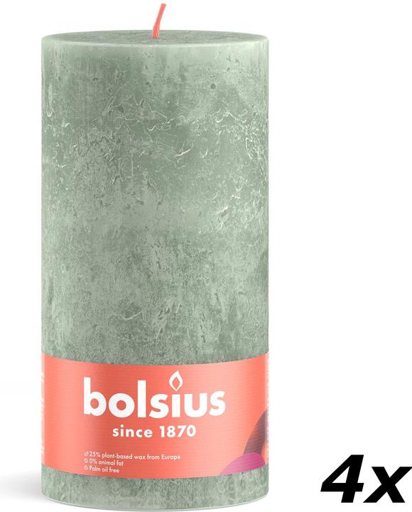 Produktbild Bolsius 4er-Set Stumpenkerze (4 Stk.)