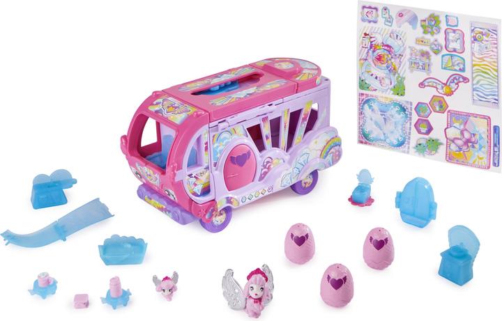 Actual product image Hatchimals Rainbowcation Camper, camper van playset with 6 CollEGGtibles figures and accessories