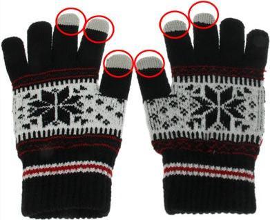 Image du produit Hermex Gants iGlove pour TouchScreen Touch - Noir Taille S (S)