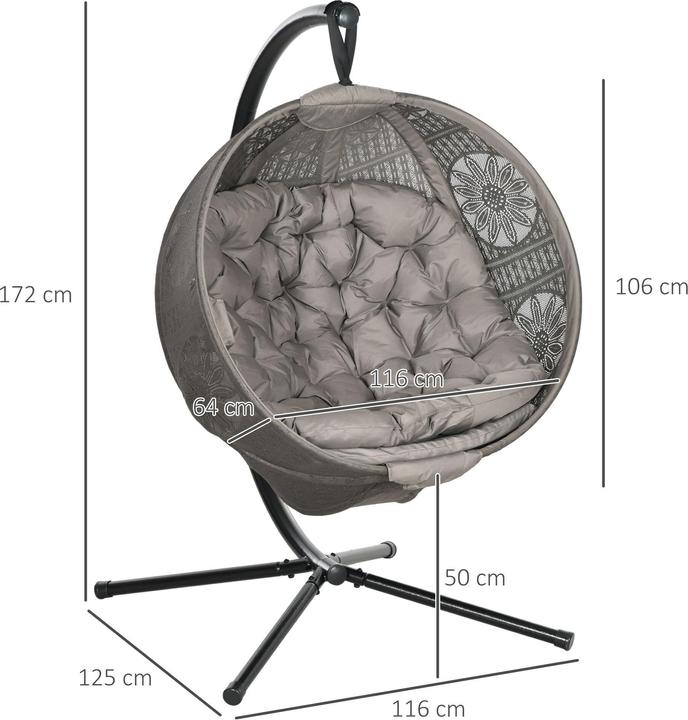 Produktbild Outsunny Hängesessel (120 kg)
