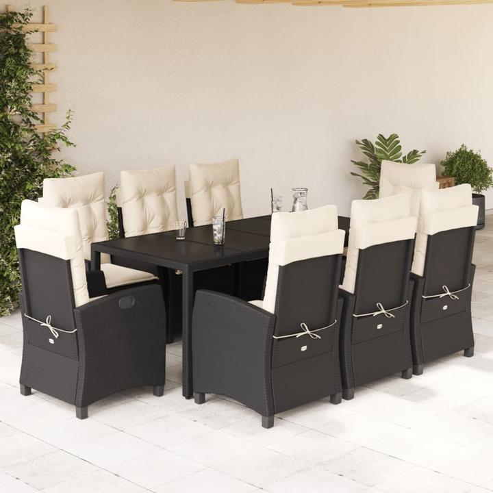 Produktbild VidaXL 10-tlg. Garten-Lounge-Set mit Kissen (90 cm)
