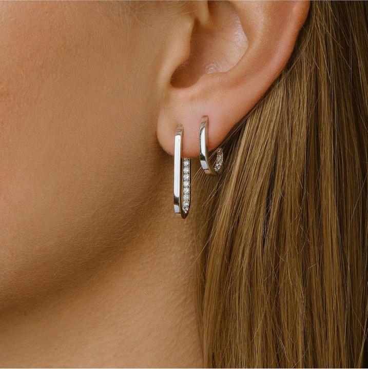 Immagine prodotto Sif Jakobs Incantevoli orecchini in argento Capizzi SJ-E42210-CZ - Lunghezza: 1,7 centimetri (Argento 925)