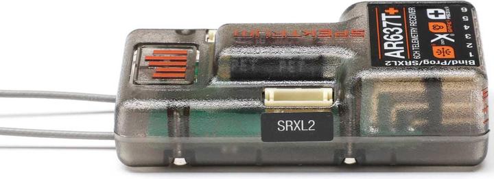 Actual product image AR637T+ DSMX 6-channel AS3X+ & SAFE telemetry receiver