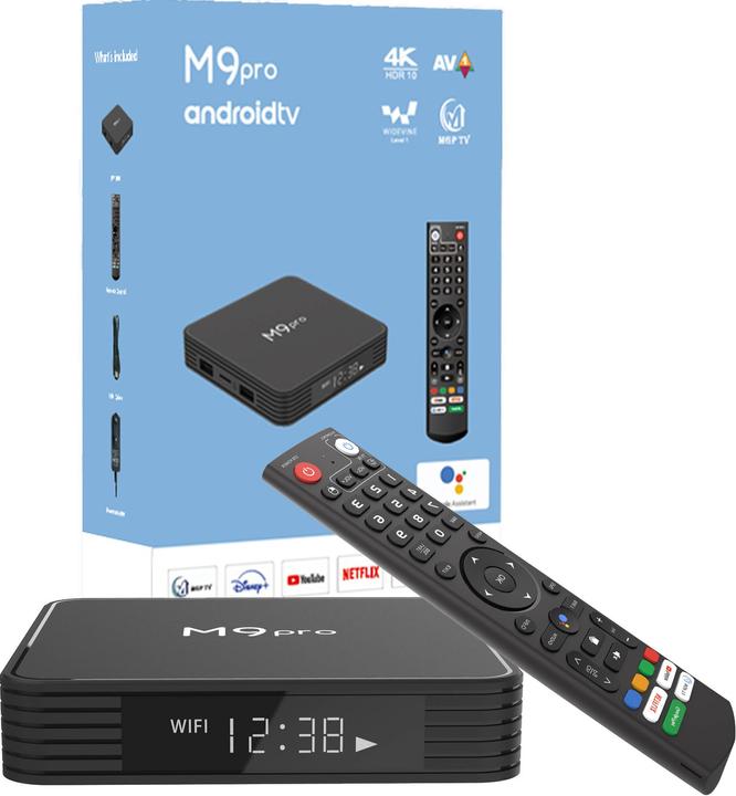 PhoneLook Android smart TV Box M9 Pro LED Quad Core 64-bit 4K Ultra HD für Streaming mit HDR10 + Android11 & G (64 GB, Android 11)