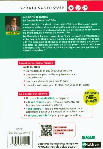 Valeurs nutritives et ingrédients Le comte de Monte-Cristo : texte abrégé (Français, Dumas Alexandre, 2024)