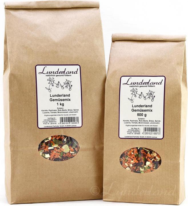 Produktbild Lunderland Gemüsemix Ergänzungsfutter (Junior, Adult, Senior, 1 Stk., 1000 g)