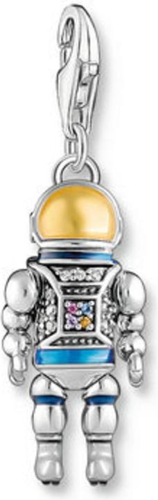 Produktbild Thomas Sabo Charm-Anhänger Astronaut mit bunten Steinen Silber geschwärzt (925er Silber, Emaille)