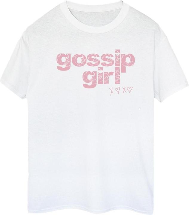 Actual product image Gossip Girl Womens/Ladies Swirl Logo Cotton Boyfriend T-Shirt (M)