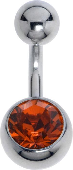 Bijouteria Bauchpiercing (Edelstahl, Zirkonia)