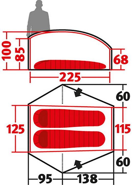 Immagine prodotto Wechsel Tenda Exogen 2 Zero-G Line (Tenda a cupola, 1.96 kg, 2 persone)