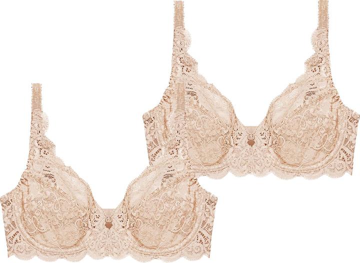 Actual product image Triumph Amourette 300 underwired bra (90 G, pack of 2)