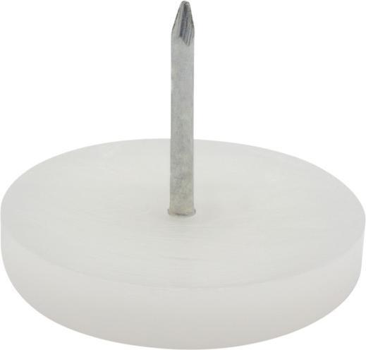 Actual product image Furniture glides with nail plastic ø 30 mm 4 pcs. (Plastic sliders, 4 Piece)