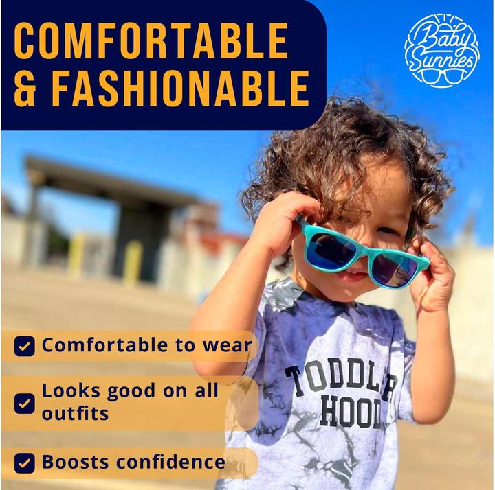 Produktbild Baby Sunnies Kinder-Sonnenbrille mit Band Hellblau
