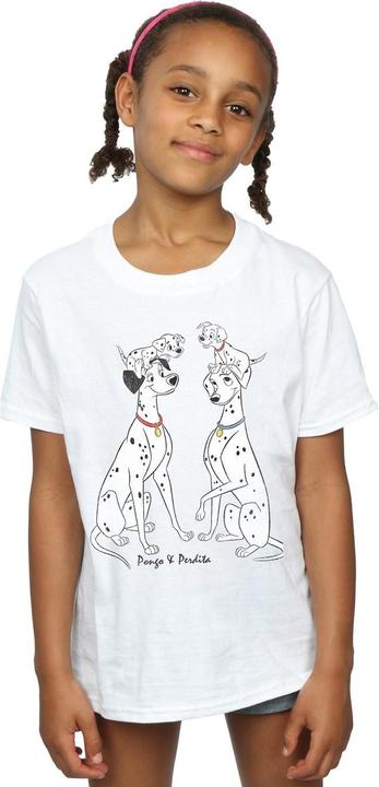 Immagine prodotto 101 Dalmatians Pongo And Perdita Maglietta Ragazze (128)
