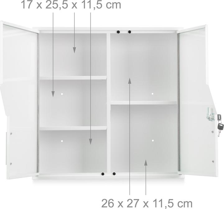 Produktbild Relaxdays Medizinschrank (53 x 14.5 x 53 cm)