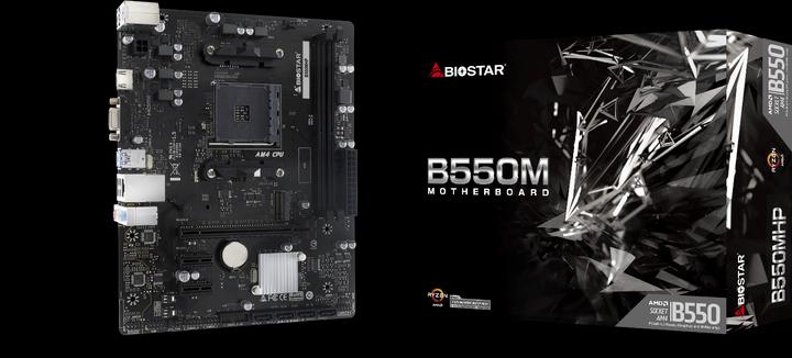 Actual product image Biostar B550MHP (AM4, AMD B550, mATX)