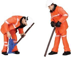 Actual product image Bachmann G-Scale figure track worker