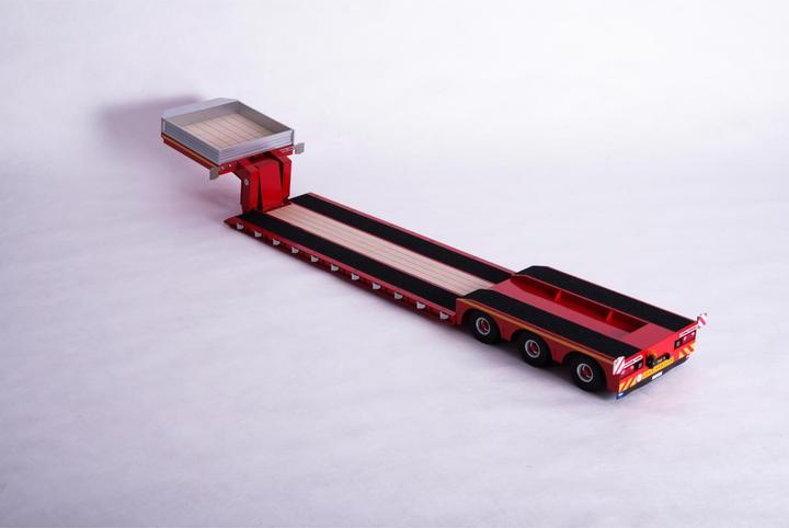 Actual product image Carson 1:14 3-axle low loader gooseneck/low bed