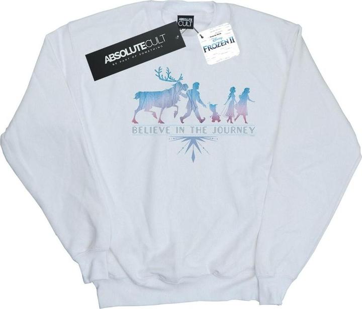 Actual product image Disney Girls Frozen 2 Believe In The Journey Silhouette Sweatshirt (104)