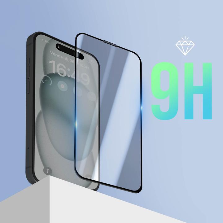 Image du produit Avizar Film de protection en verre blindé 9H (1 pièce(s), Apple iPhone 15 Plus)