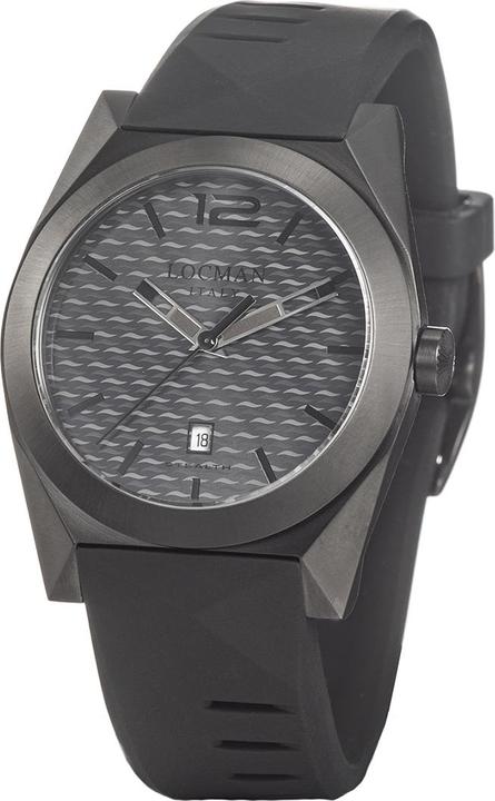 Produktbild Locman Italy Herrenuhr Stealth schwarz PVD Ref. 0810 (Analoguhr, 41 mm)