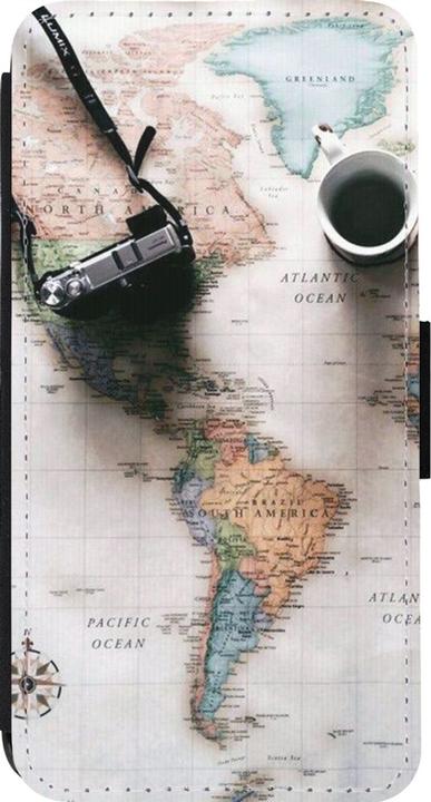 Actual product image PhoneLook Cover Wallet black Travel 01 (Apple iPhone 13 Pro)