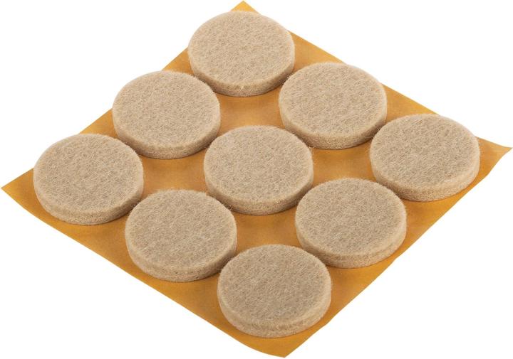 Fix-o-moll Patins pour parquet 5 mm / Ø 28 mm 9 x (Parquets glisseurs, 9 pièce(s))