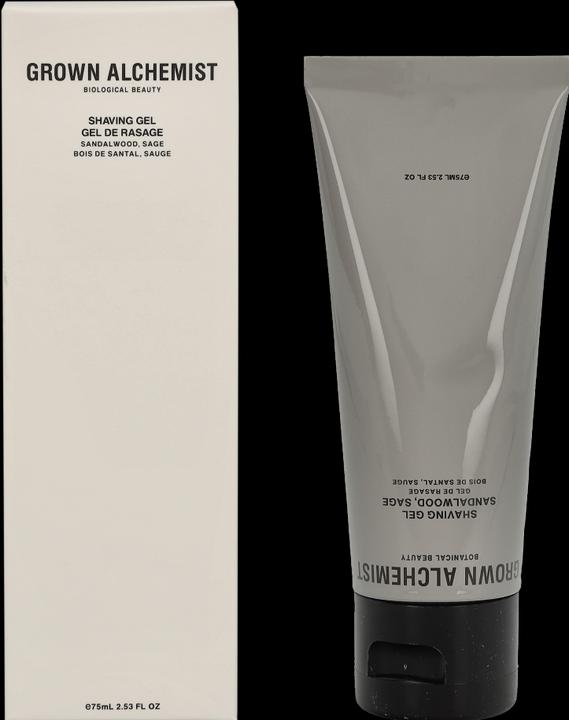 Grown Alchemist GROWN Beauty - Shaving Gel: Sandalwood & Sage (75 ml, Shaving gel)