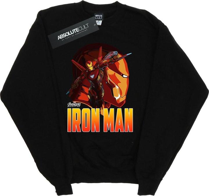 Actual product image Boys Avengers Infinity War Iron Man Character Sweatshirt (152, 158)