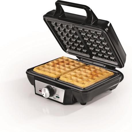 Gourmetmaxx Waffeleisen Schwarz/Silber, Leistung: 1000 W, Anzahl pro