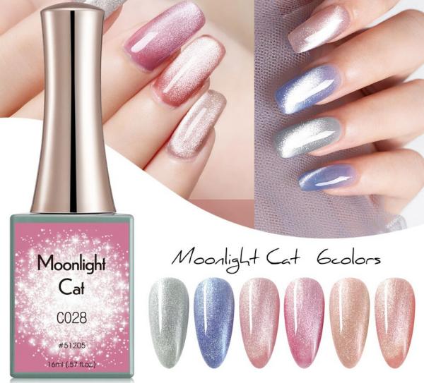 Produktbild Canni Gellack Moonlight Cat C025 UV/LED (Silber Glitzer, UV-Gel Lack)