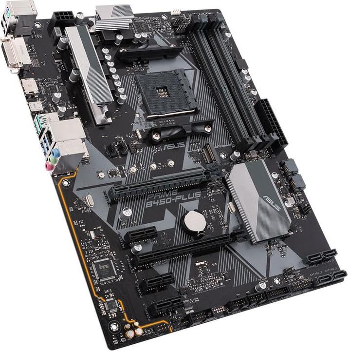 Actual product image ASUS Prime B450-Plus (AM4, AMD B450, ATX)