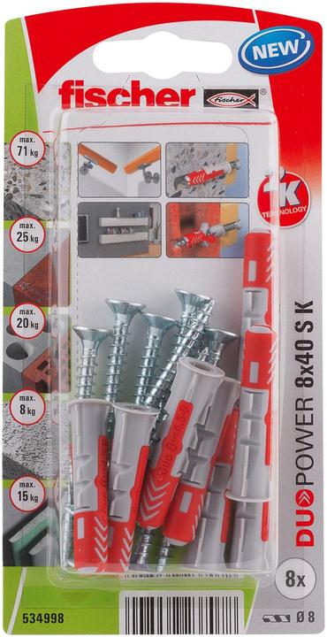 Produktbild Fischer Duopower (8 Stk.)