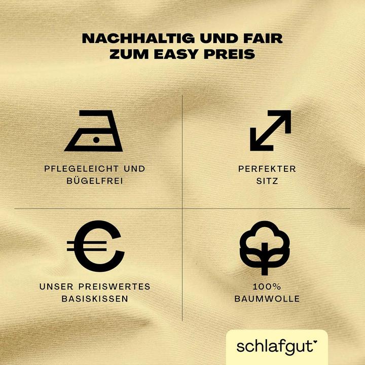 Actual product image schlafgut Easy Jersey (Duvet cover, 40 x 80 cm)