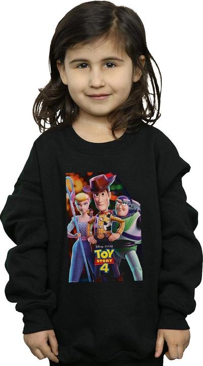 Produktbild Disney Toy Story 4 Buzz Woody And Bo Peep Poster Sweatshirt Mädchen (152, 158)