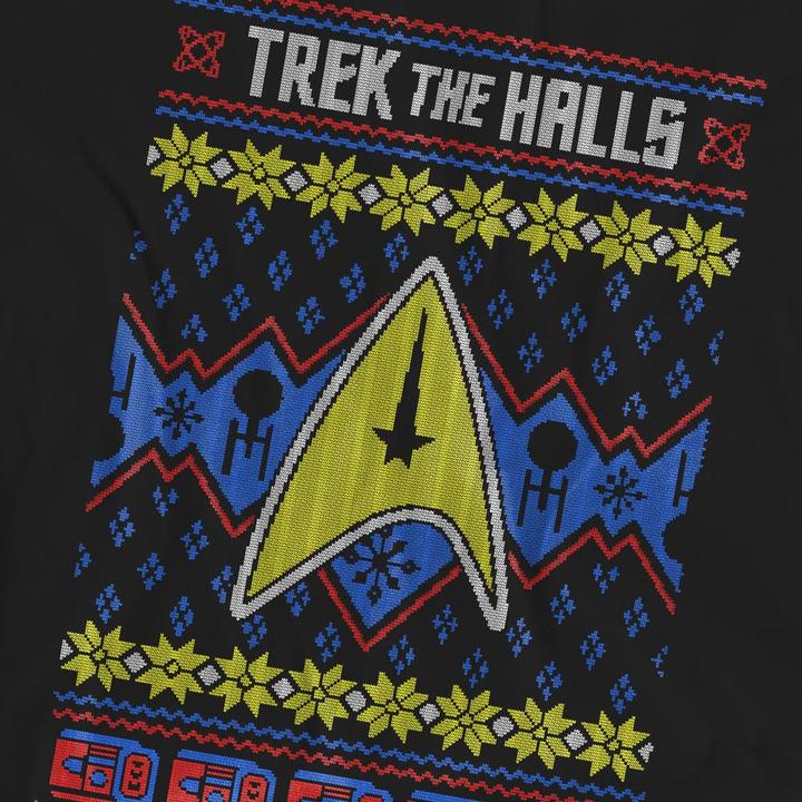 Immagine prodotto Trek the Halls Ugly Maglietta Natale Adulto Unisex (L)